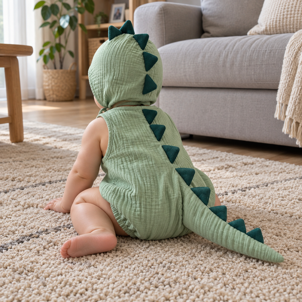 Baby Suit dinozaur - Uroczy kombinezon