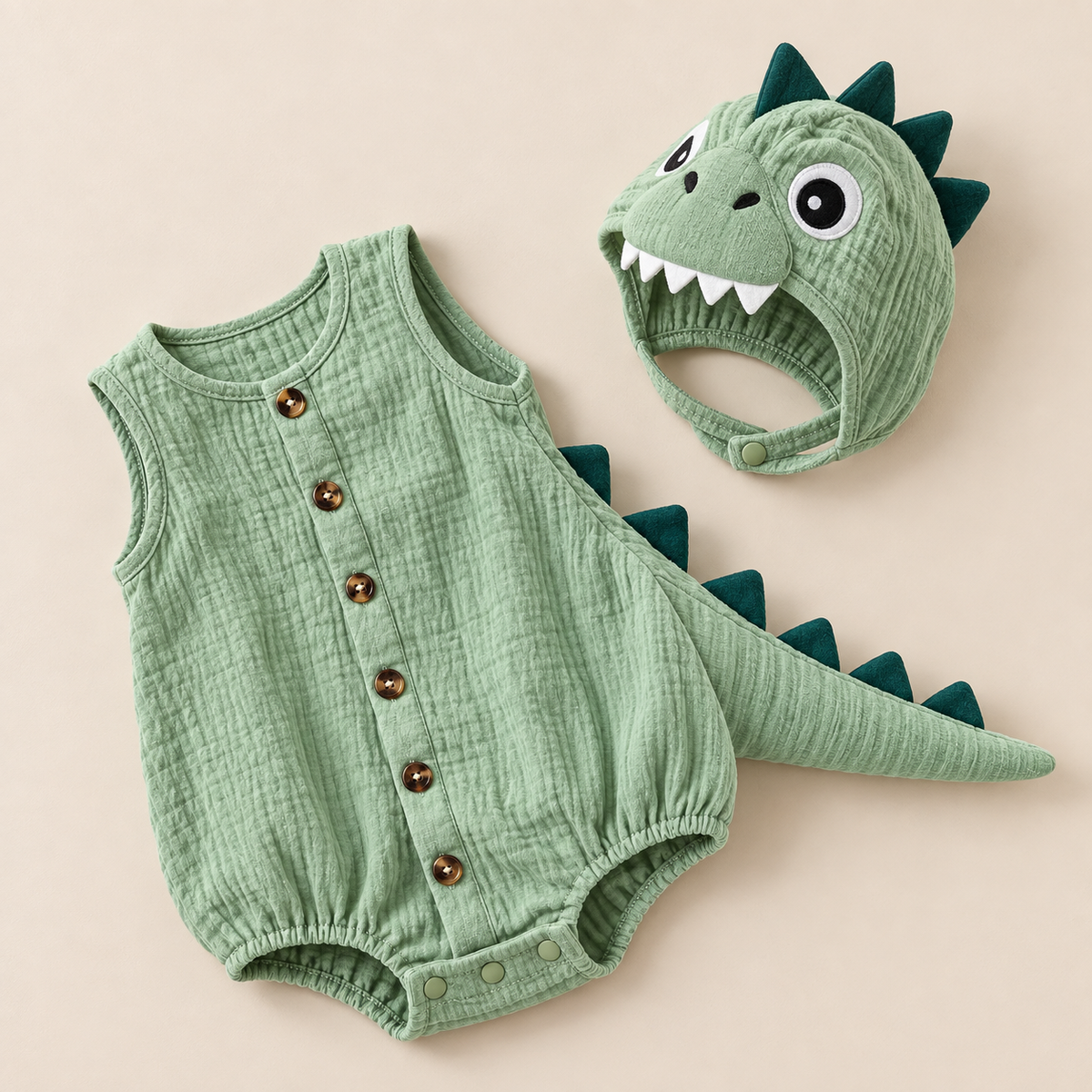 Baby Suit dinozaur - Uroczy kombinezon